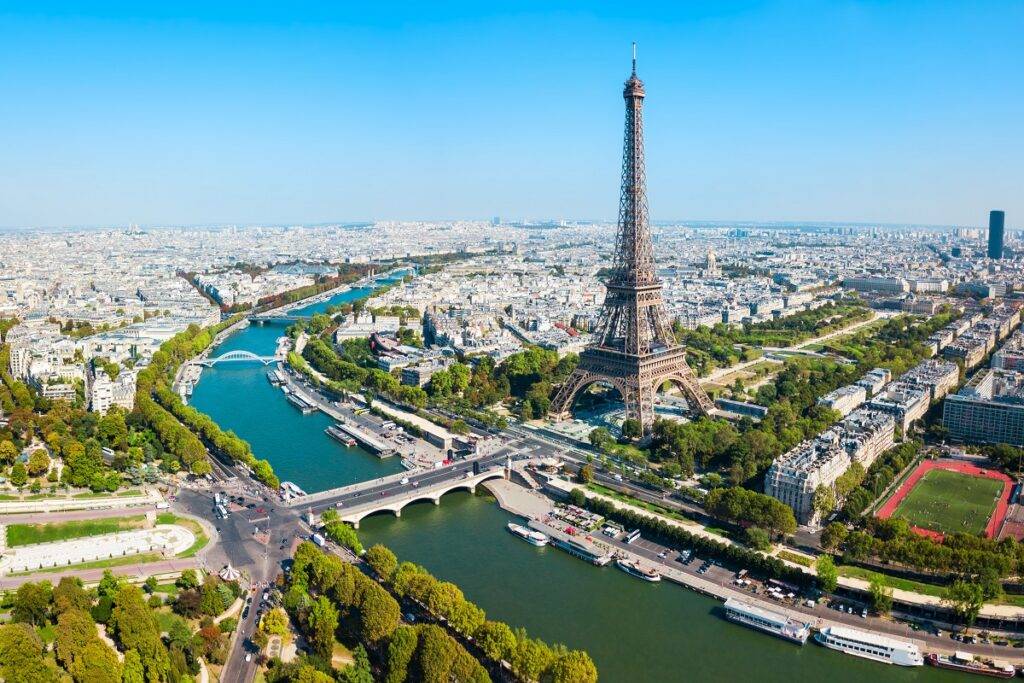 Eiffel Tower aerial view, Paris - London Day Trip - London Day Trip Paris Walking Tours - Explore Hidden Gems & Culture - London Day Trip